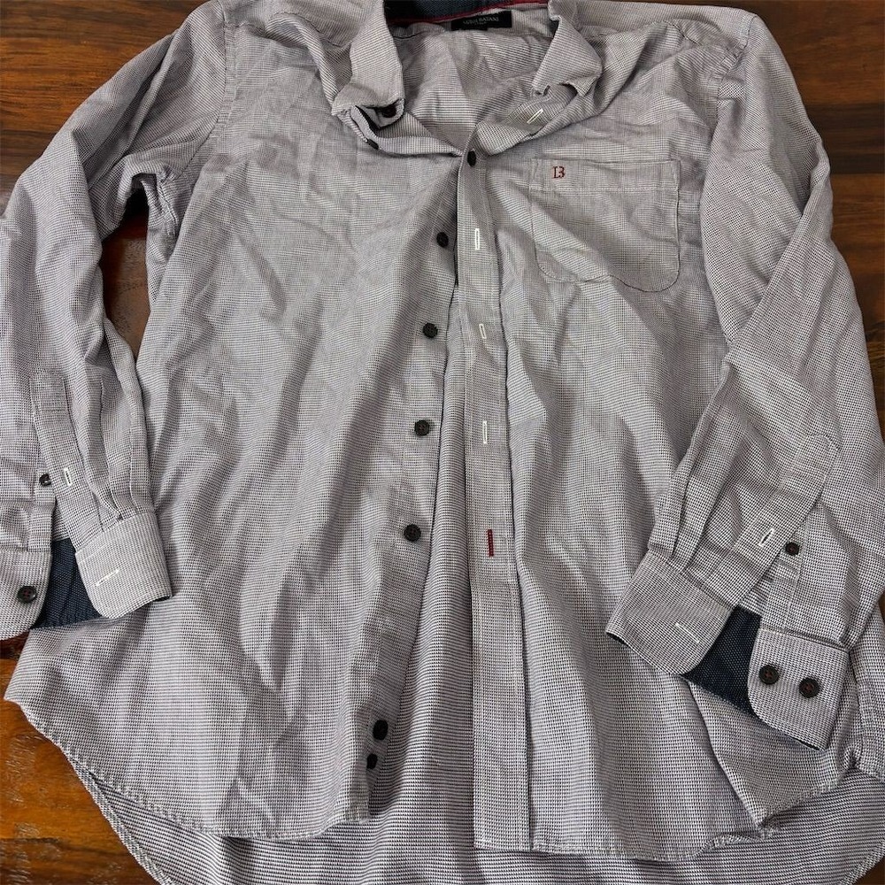 Luigi Batani Men's 2XL Geometric‎ Long Sleeve Button-Down Shirt